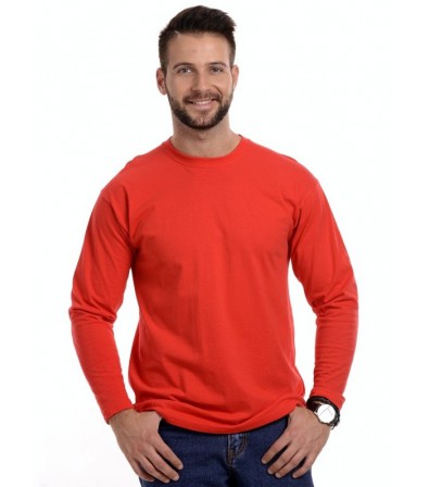 Férfi Hosszú Újjú Póló Piros